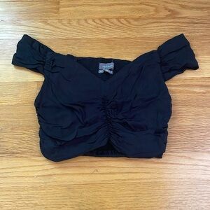Urban Outfitters Off-The-Shoulder Black Top